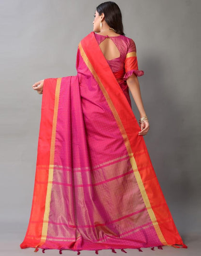 Magenta Silk Saree | Sudathi