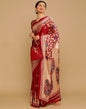 Maroon And Multicolored Silk Saree | Sudathi