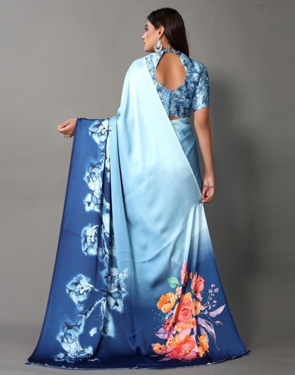 Light Blue Silk Saree | Sudathi