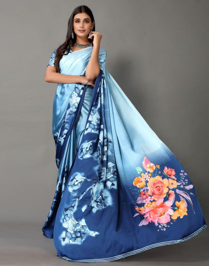 Light Blue Silk Saree | Sudathi
