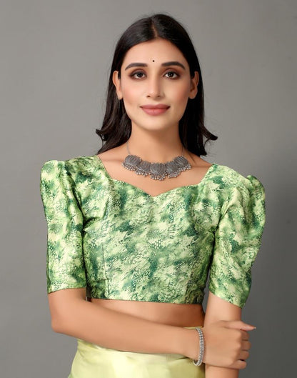 Green And Parrot Green Silk Saree | Sudathi