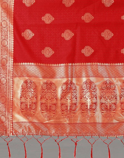 Red Banarasi Silk Saree