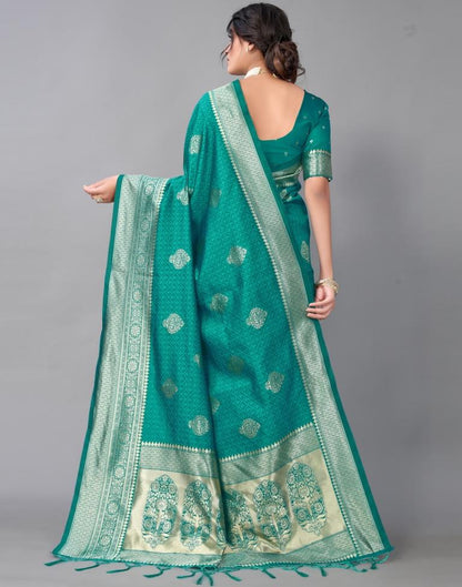 Rama Green Silk Saree | Sudathi