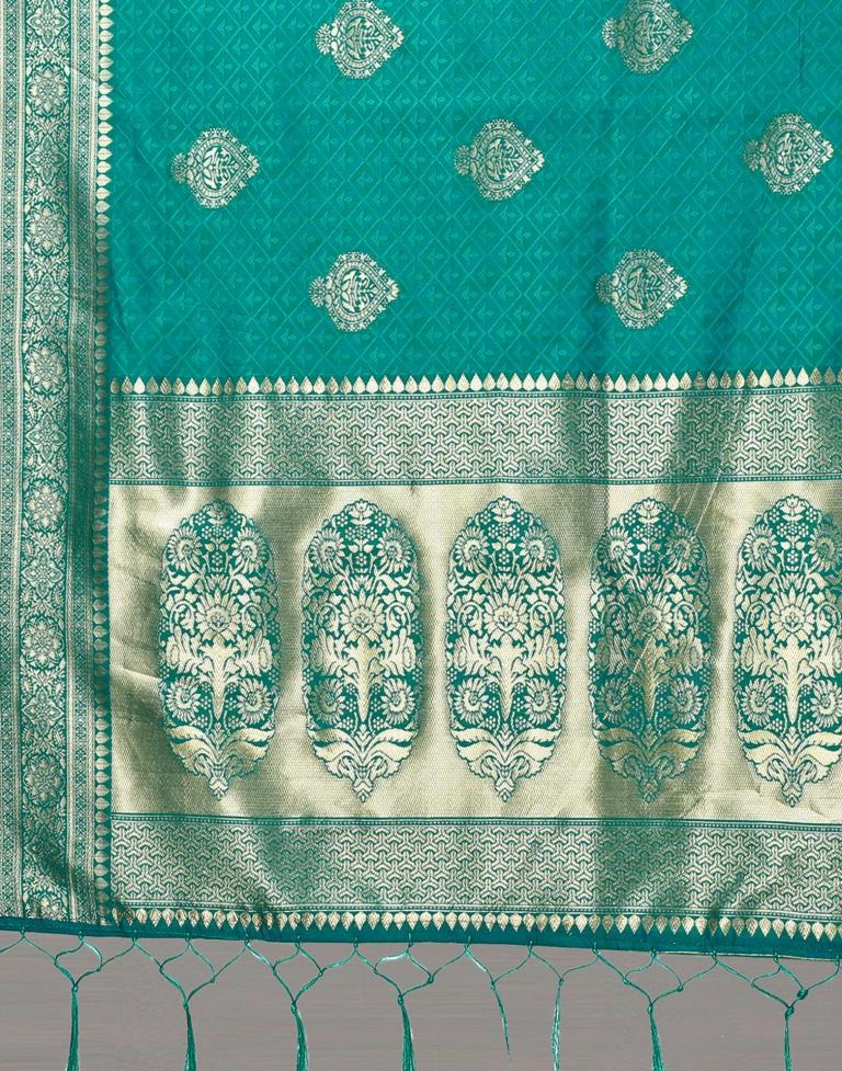 Rama Green Silk Saree | Sudathi