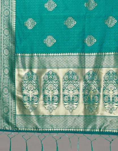 Rama Green Silk Saree | Sudathi