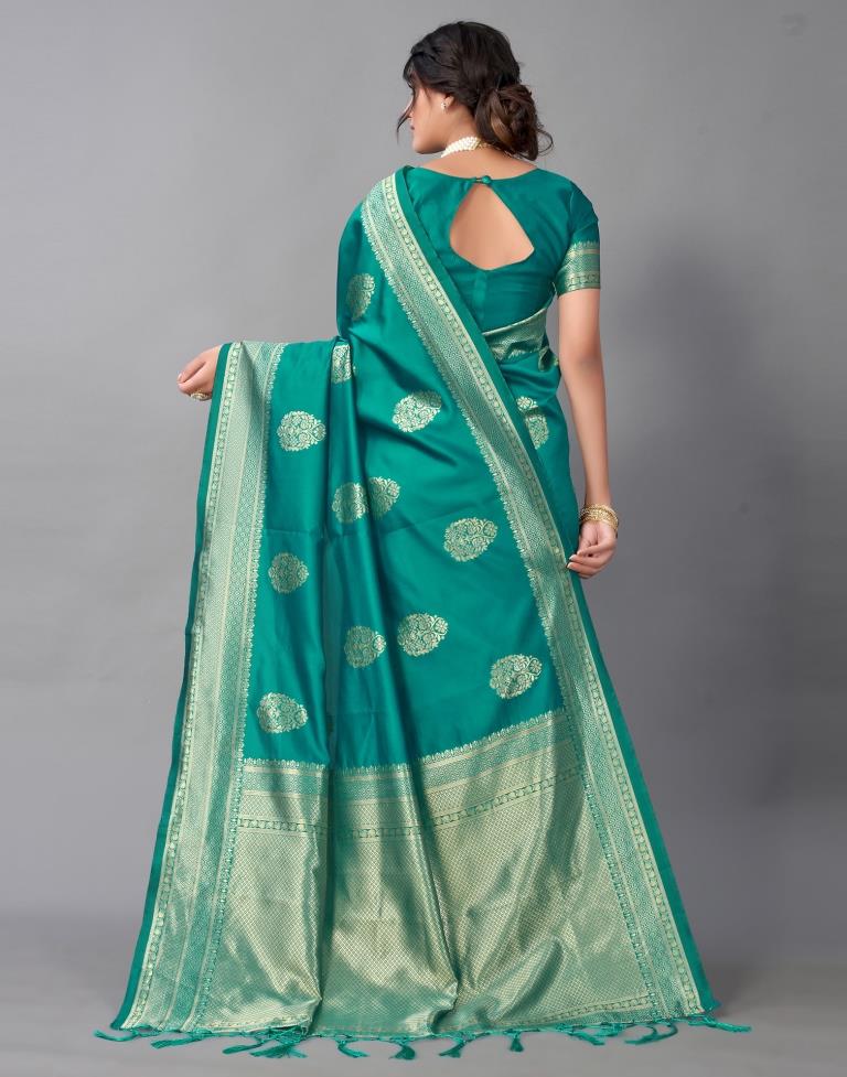 Rama Green Silk Saree | Sudathi