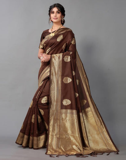 Brown Silk Saree | Sudathi
