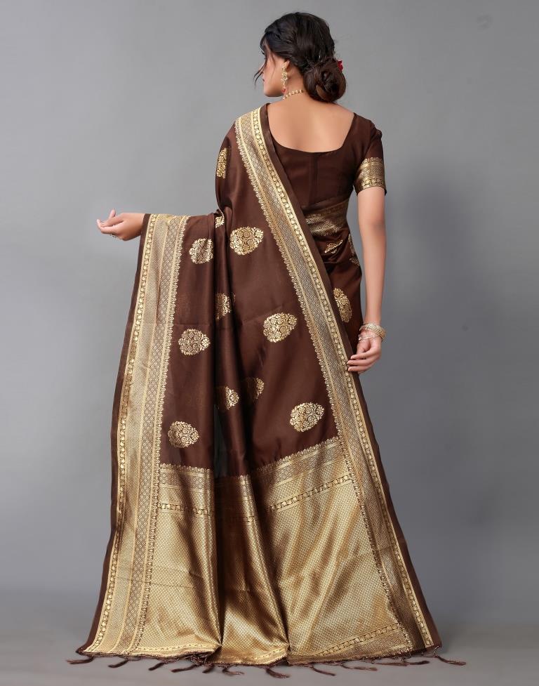 Brown Silk Saree | Sudathi