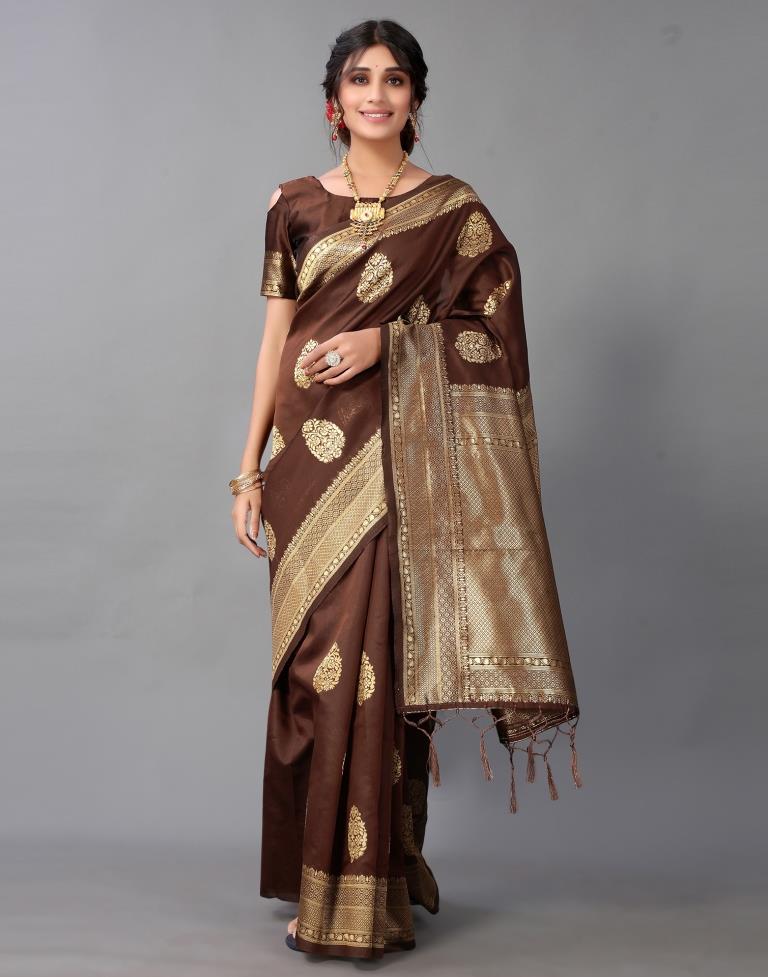 Brown Silk Saree | Sudathi