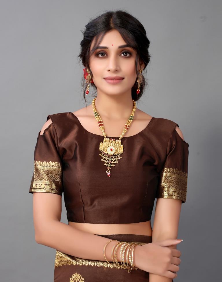 Brown Silk Saree | Sudathi