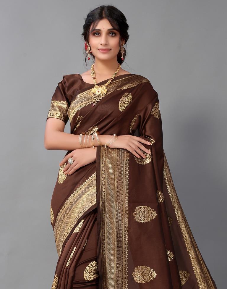 Brown Silk Saree | Sudathi
