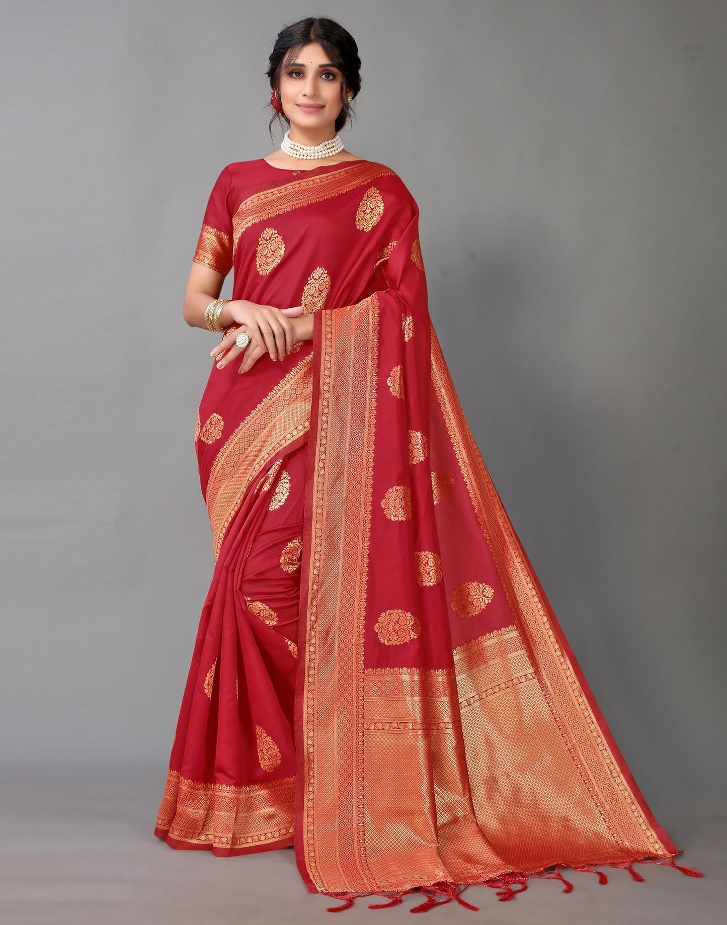 Red Silk Saree | Sudathi