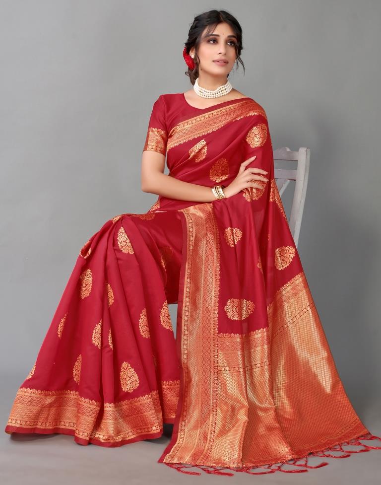 Red Silk Saree | Sudathi