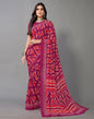 Magenta And Red Georgette Saree | Sudathi