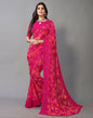 Hot Pink And Multicolored Georgette Saree | Sudathi