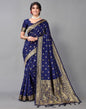 Dark Blue Weaving Silk Saree