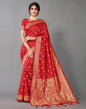 Red Weaving Silk Saree