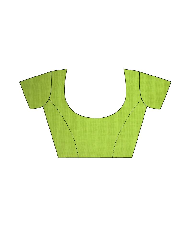 Lime Green Chiffon Saree | Leemboodi