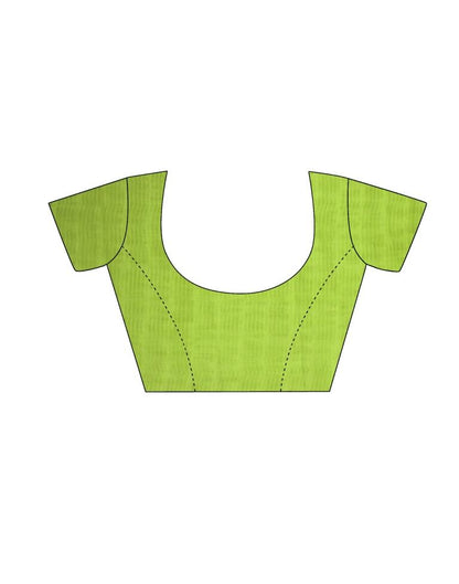 Lime Green Chiffon Saree | Leemboodi