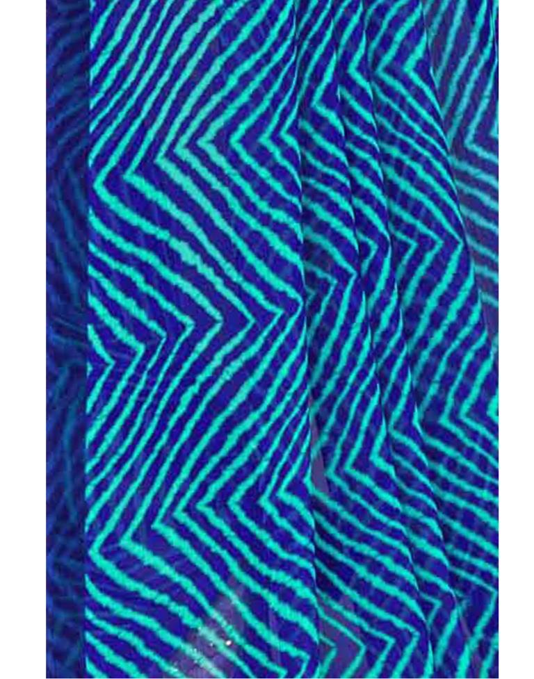 Dark Blue And Light Blue Chiffon Saree | Leemboodi