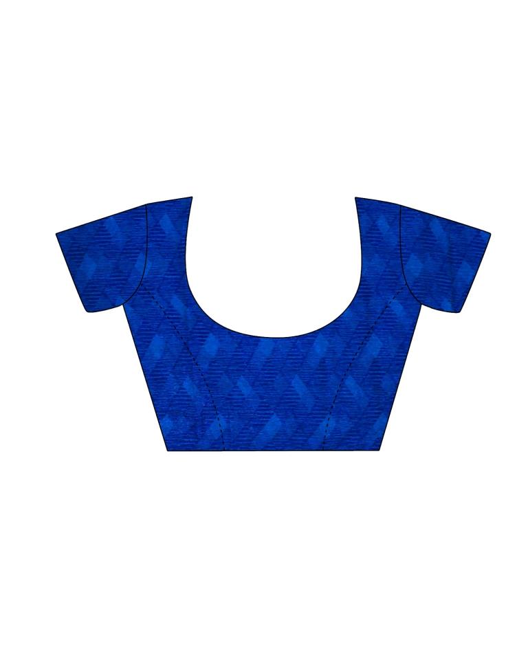 Blue And Multicolored Chiffon Saree | Leemboodi