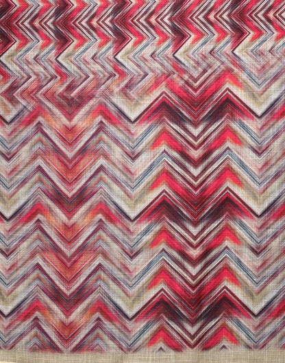 Multicolored Linen Saree | Leemboodi