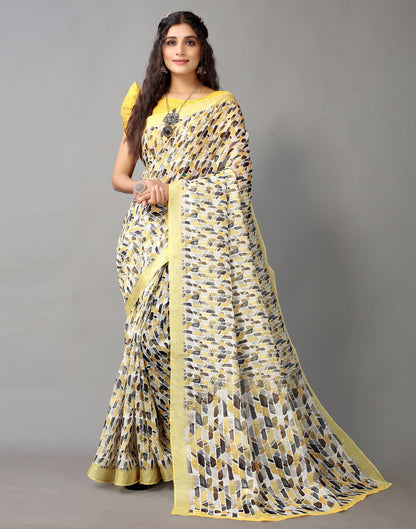 Multicolored Linen Saree | Leemboodi