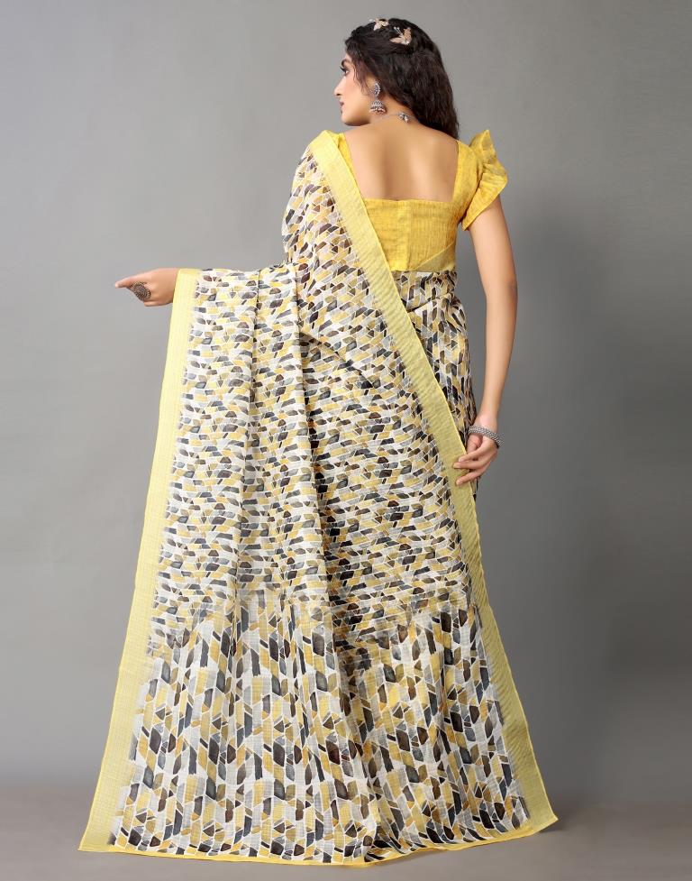 Multicolored Linen Saree | Leemboodi
