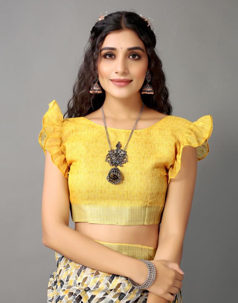 Multicolored Linen Saree | Leemboodi