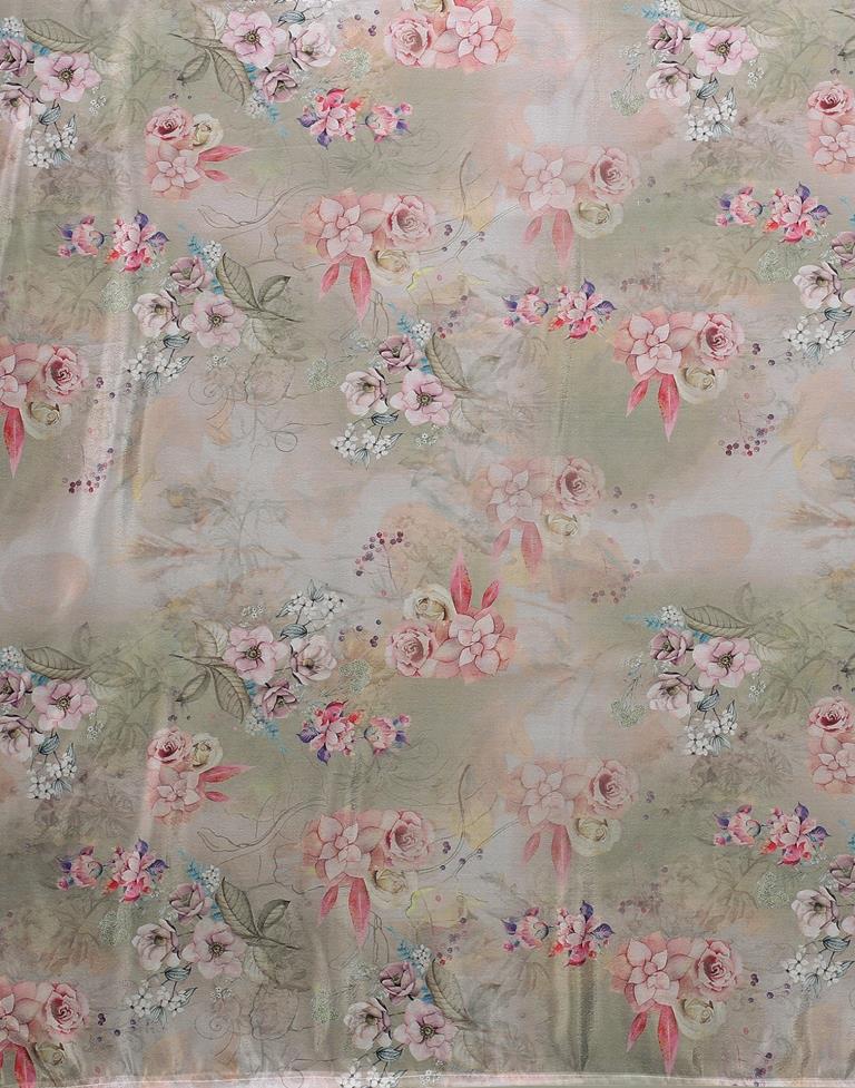 Light Grey Silk Saree | Leemboodi