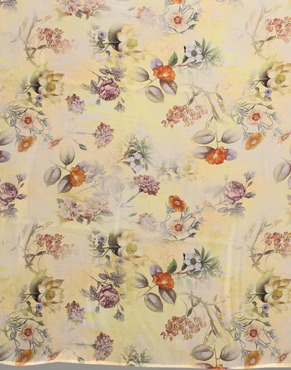 Light Yellow Silk Saree | Leemboodi