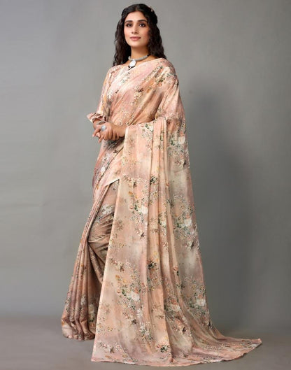 Light Brown Silk Saree | Leemboodi