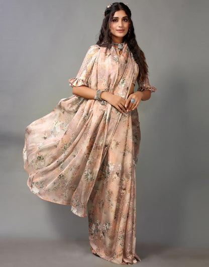 Light Brown Silk Saree | Leemboodi