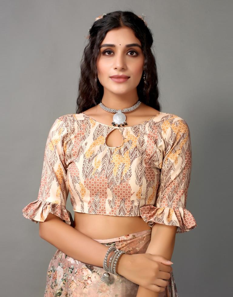 Light Brown Silk Saree | Leemboodi