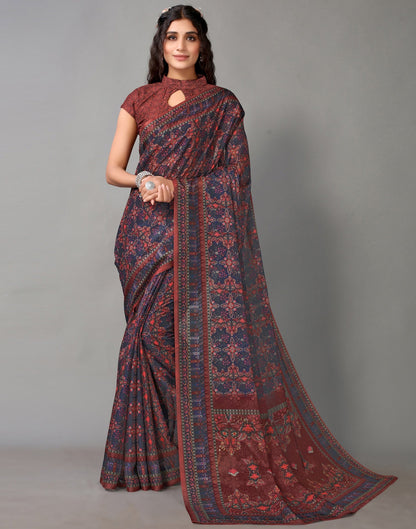 Blue Silk Saree | Leemboodi