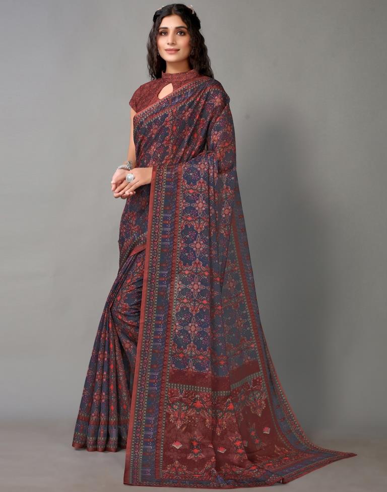 Blue Silk Saree | Leemboodi