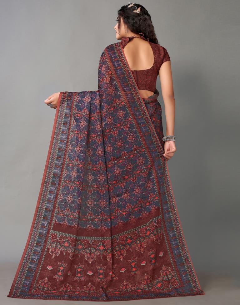 Blue Silk Saree | Leemboodi