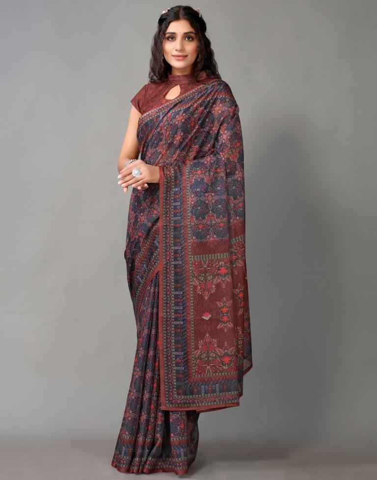 Blue Silk Saree | Leemboodi