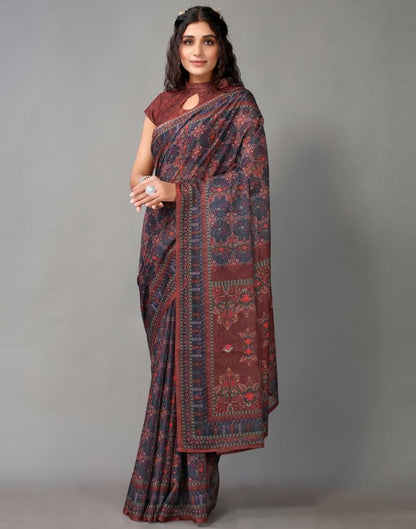 Blue Silk Saree | Leemboodi