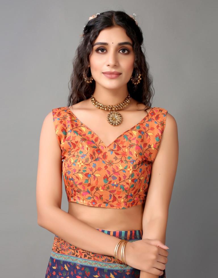 Navy Blue Silk Saree | Leemboodi