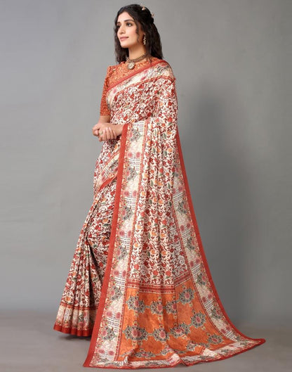 Cream Silk Saree | Leemboodi