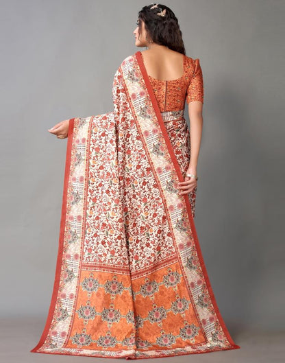 Cream Silk Saree | Leemboodi