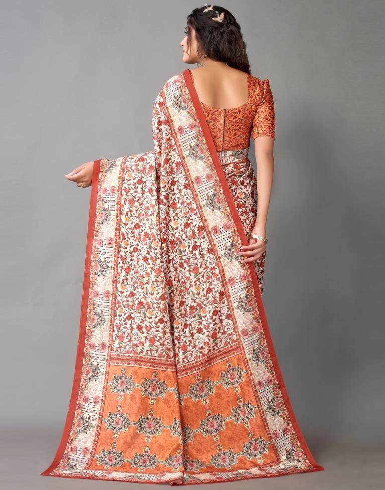 Cream Silk Saree | Leemboodi