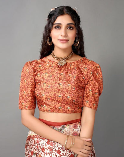 Cream Silk Saree | Leemboodi