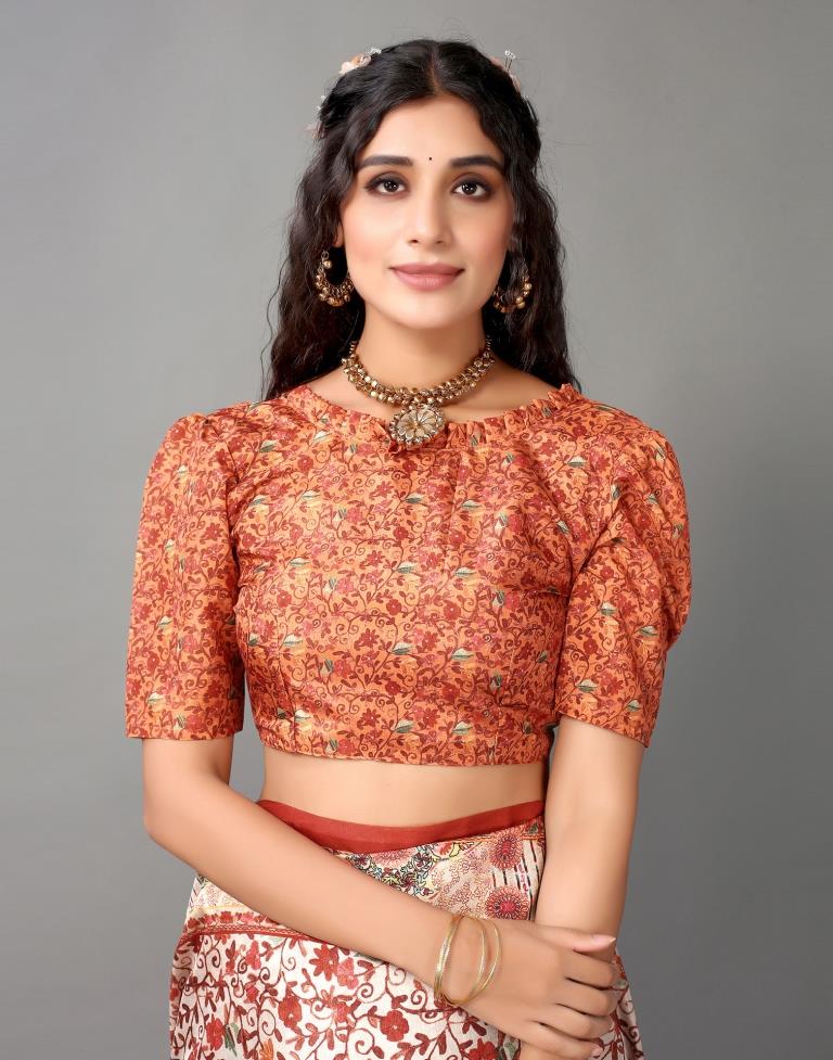 Cream Silk Saree | Leemboodi