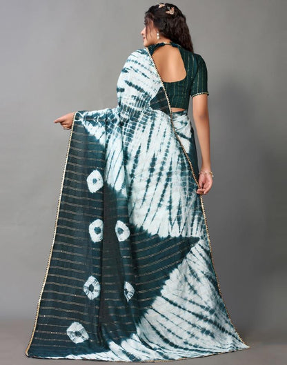 Light Blue And Rama Blue Cotton Saree | Leemboodi