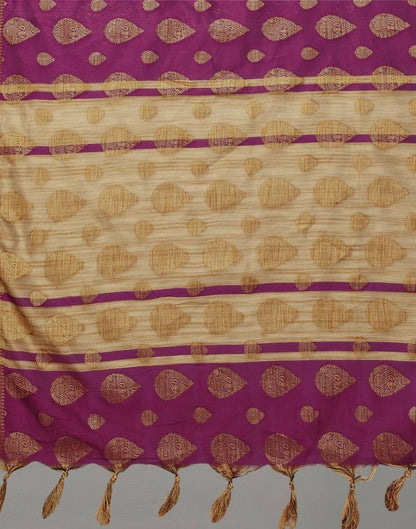 Purple Banarasi Silk Saree | Leemboodi