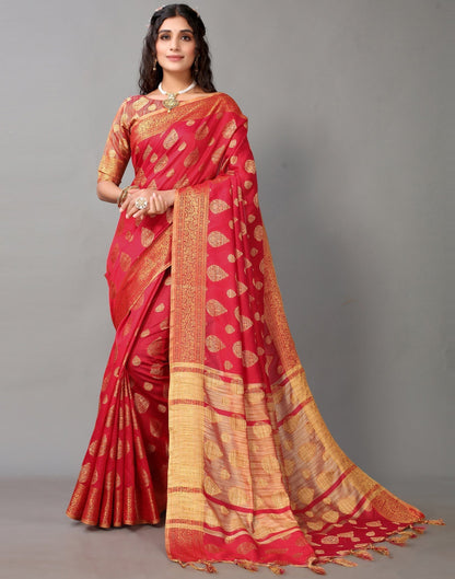 Red Banarasi Silk Saree | Sudathi