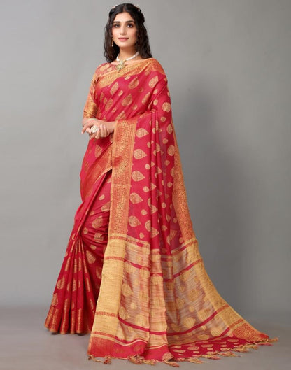 Red Banarasi Silk Saree | Sudathi