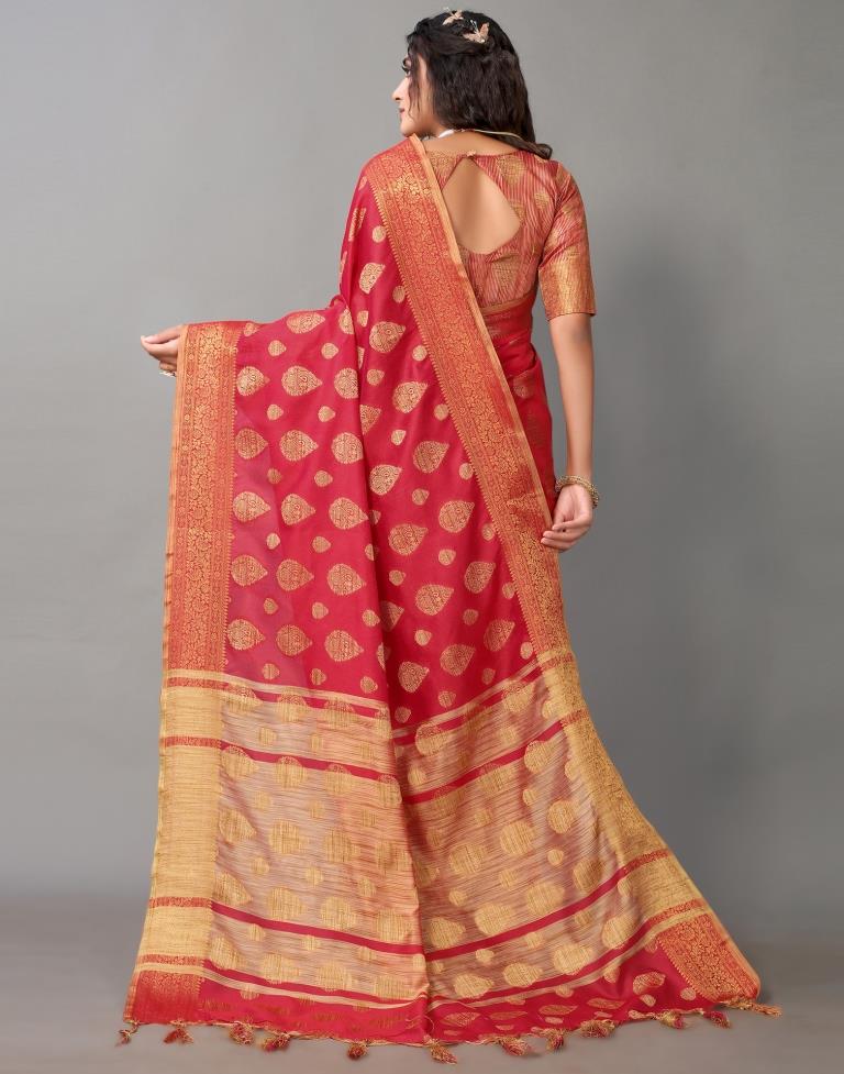 Red Banarasi Silk Saree | Sudathi